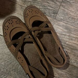 Muk Luks Brown Women's Mules